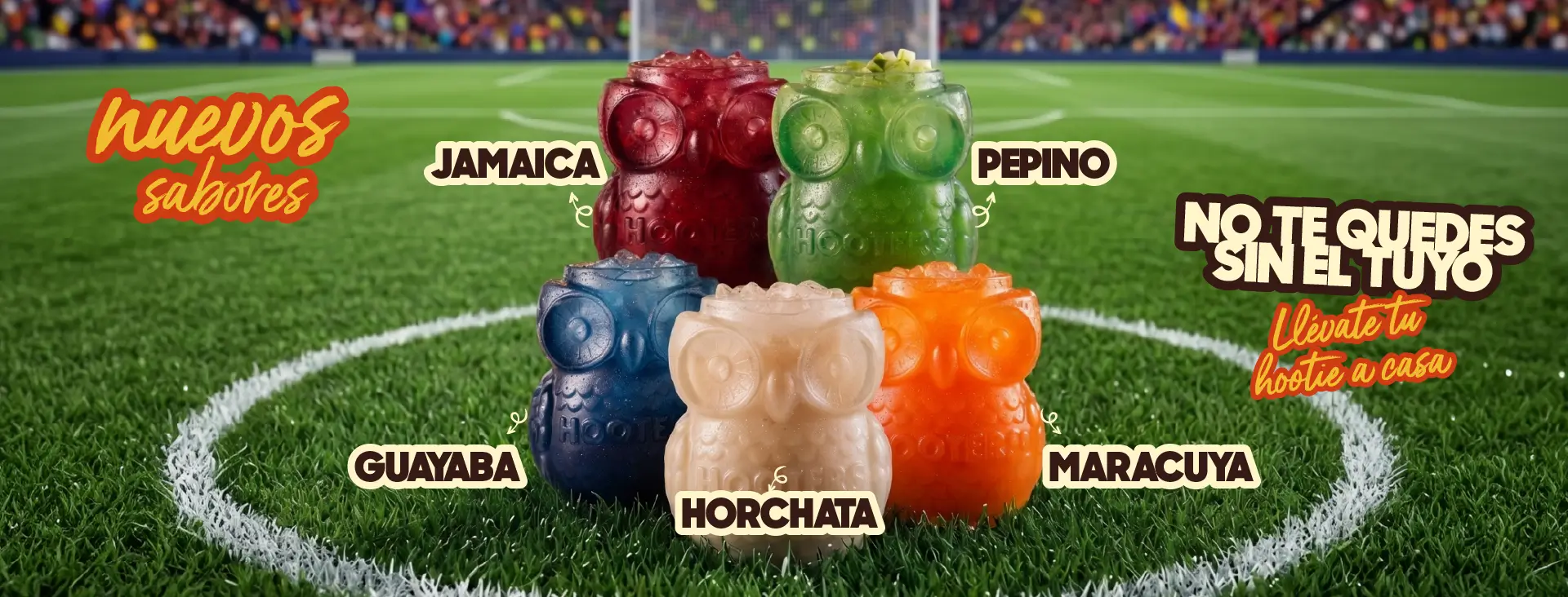 Nuevos sabores Hootie — Jamaica, Pepino, Guayaba, Horchata y Maracuyá
