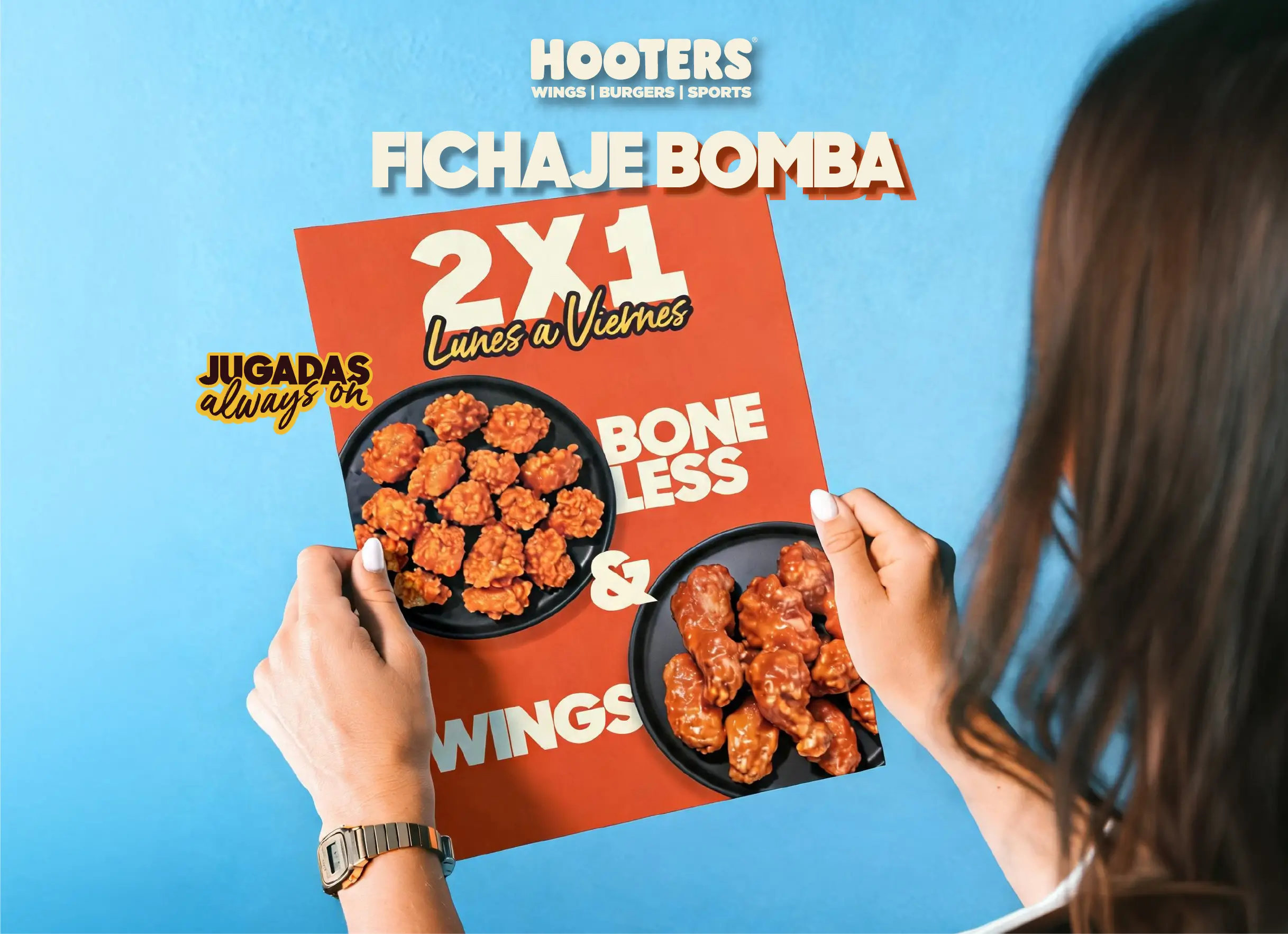 2×1 en Boneless & Wings